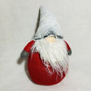 Woodland Winter Christmas Gnome Weighted Plush Heavy Standing Display Mustache